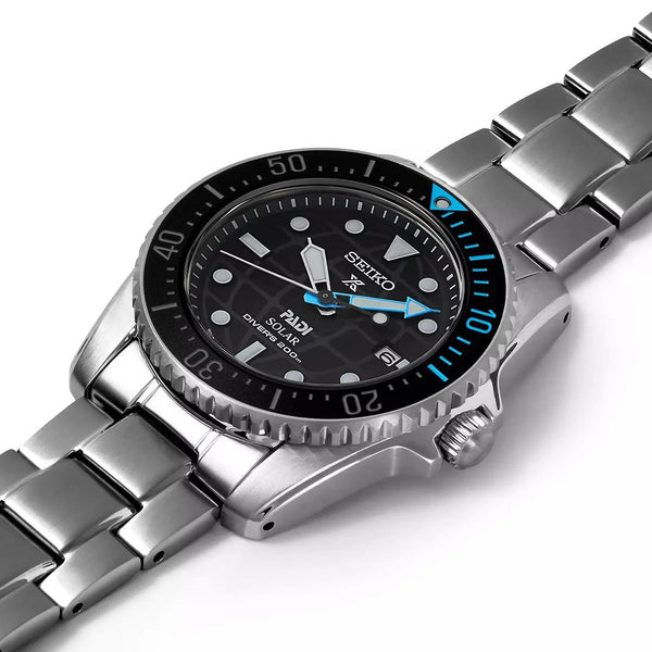 Seiko Men's Dark Blue Stainless Steel Watch, Silver Band | Sne575p1 by i-watch