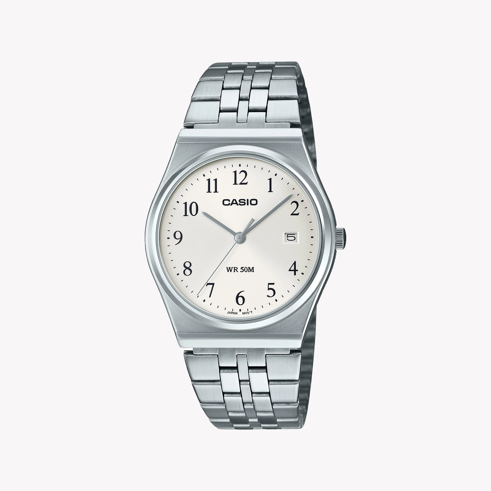 Casio Men's Stainless Steel Watch, White Dial | Mtp-B145d-7bvdf by i-watch