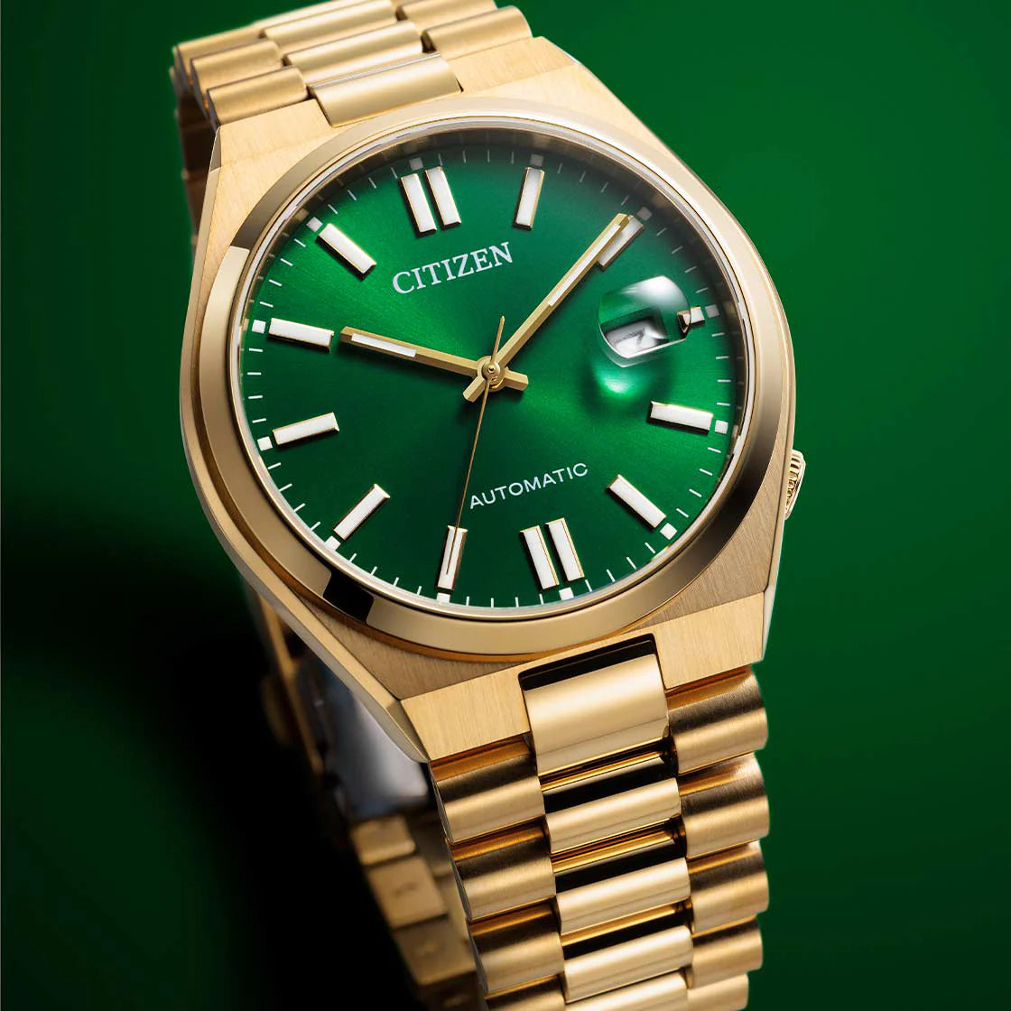 Citizen Men's Gold Watch, Green Dial | Nj0152-51x – i-watch