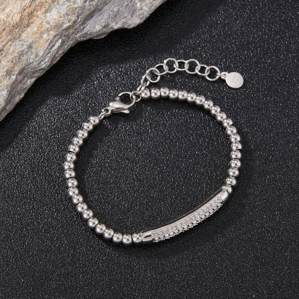 Zink Women's Silver Stainless Steel Bracelet | Zfbr003s