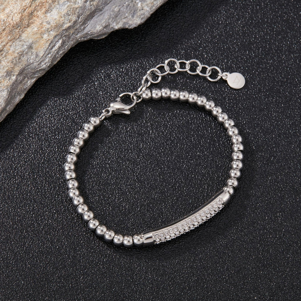 Zink Women's Silver Stainless Steel Bracelet | Zfbr003s