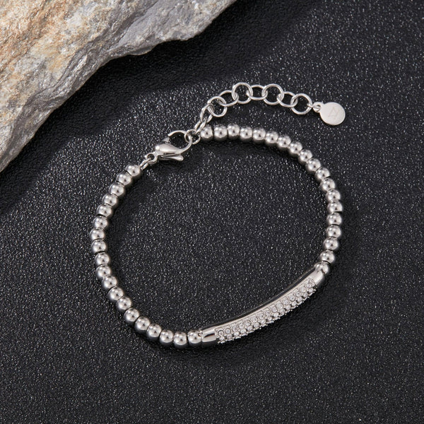 Zink Women's Silver Stainless Steel Bracelet | Zfbr003s