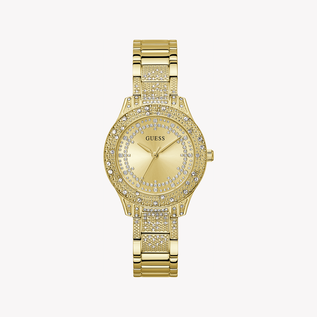 GUESS GW0746L2 - ELEGANT GOLD TIMEPIECE - CHIC CHAMPAGNE DIAL FOR MODERN WOMEN