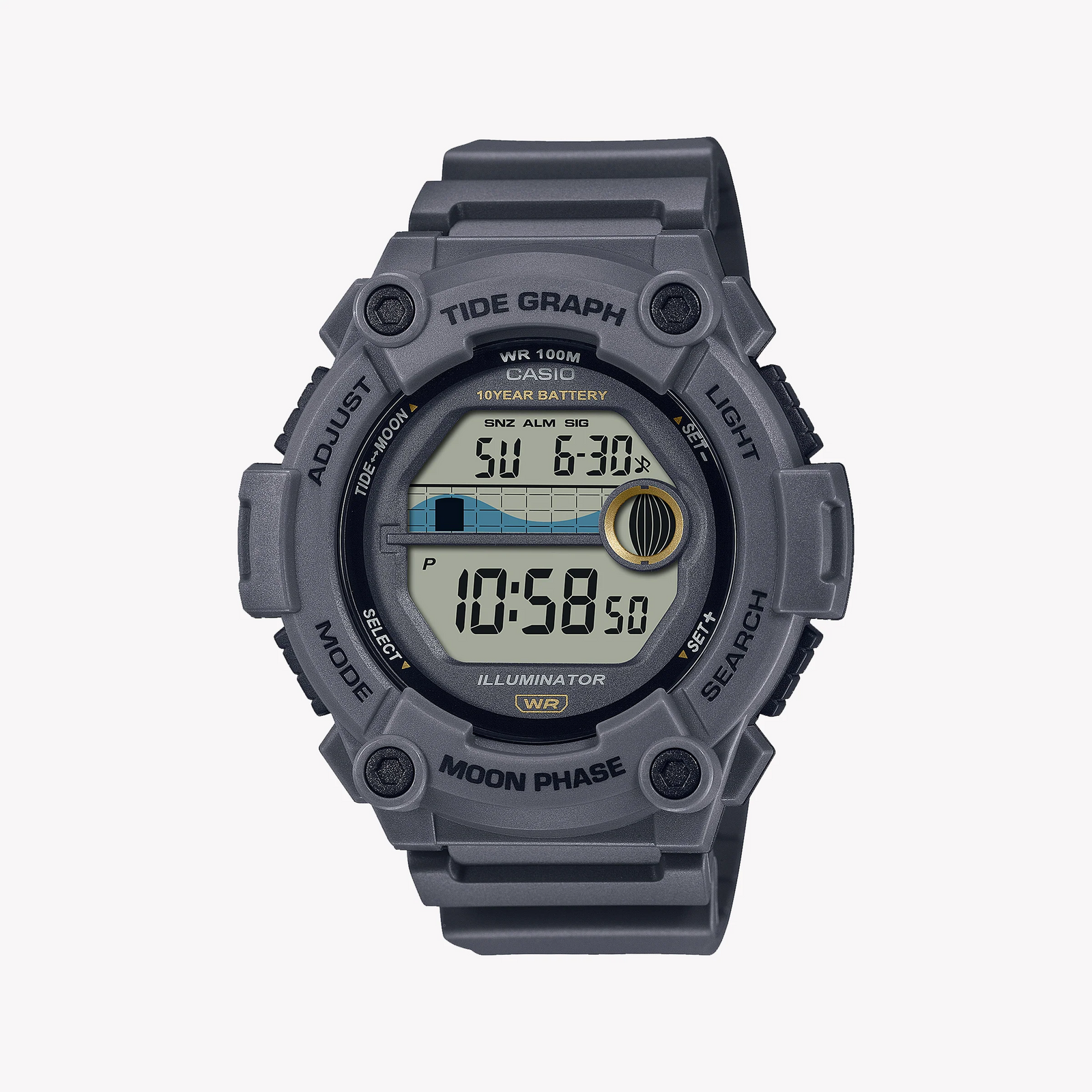 Casio Ws-1300h-8avdf Adventure Ready - Men's Sporty Gray Resin Watch by i-watch
