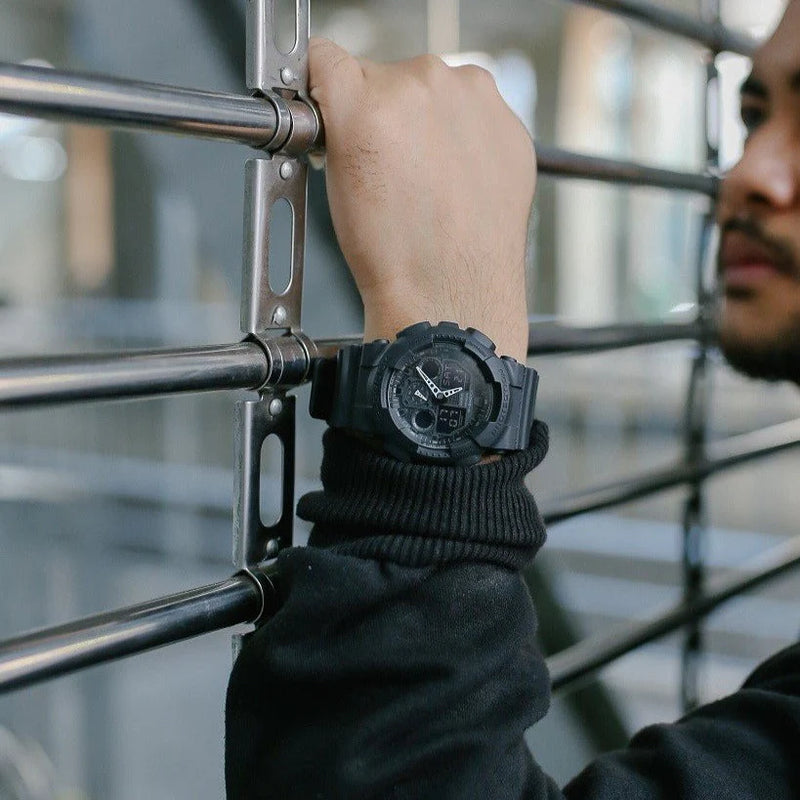 G-Shock Men's Black Resin Watch, Digital Dial | Ga-100-1a1 by i-watch