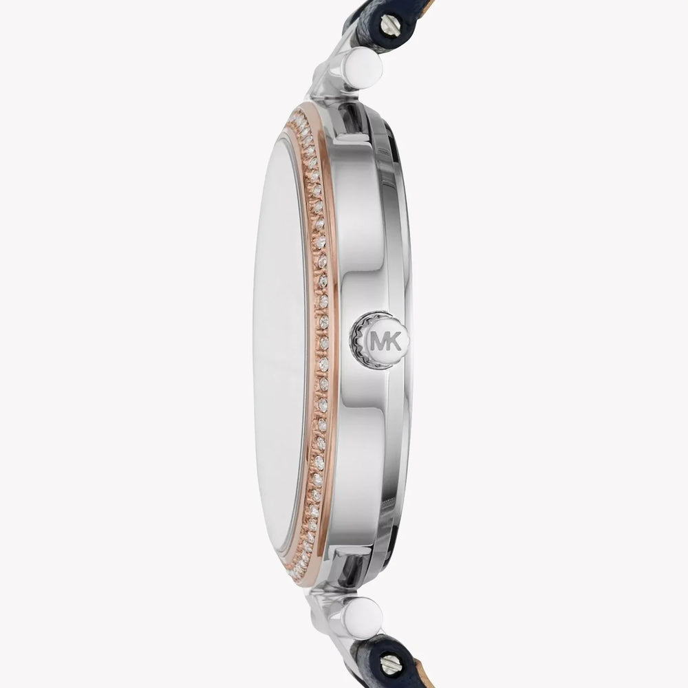 Michael Kors Women's Rose Gold Watch, Blue Leather | Mk2833 by i-watch