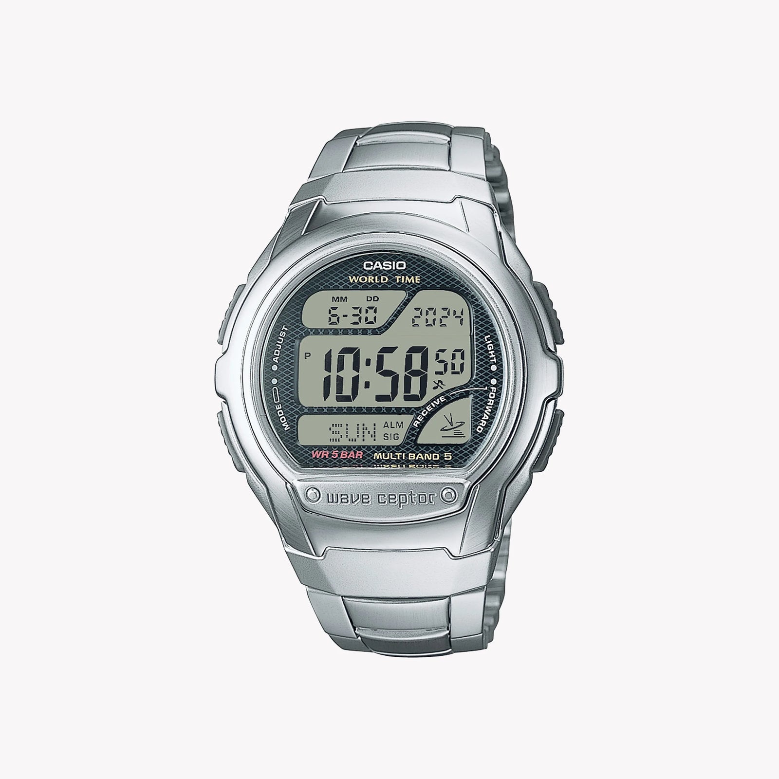 Casio Men's Silver & Resin Watch, Stainless Steel | Wv-58rd-1aef by i-watch