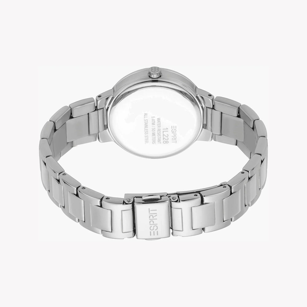 Esprit Women's Silver Stainless Steel Watch, White Dial | Es1l125m0035 by i-watch