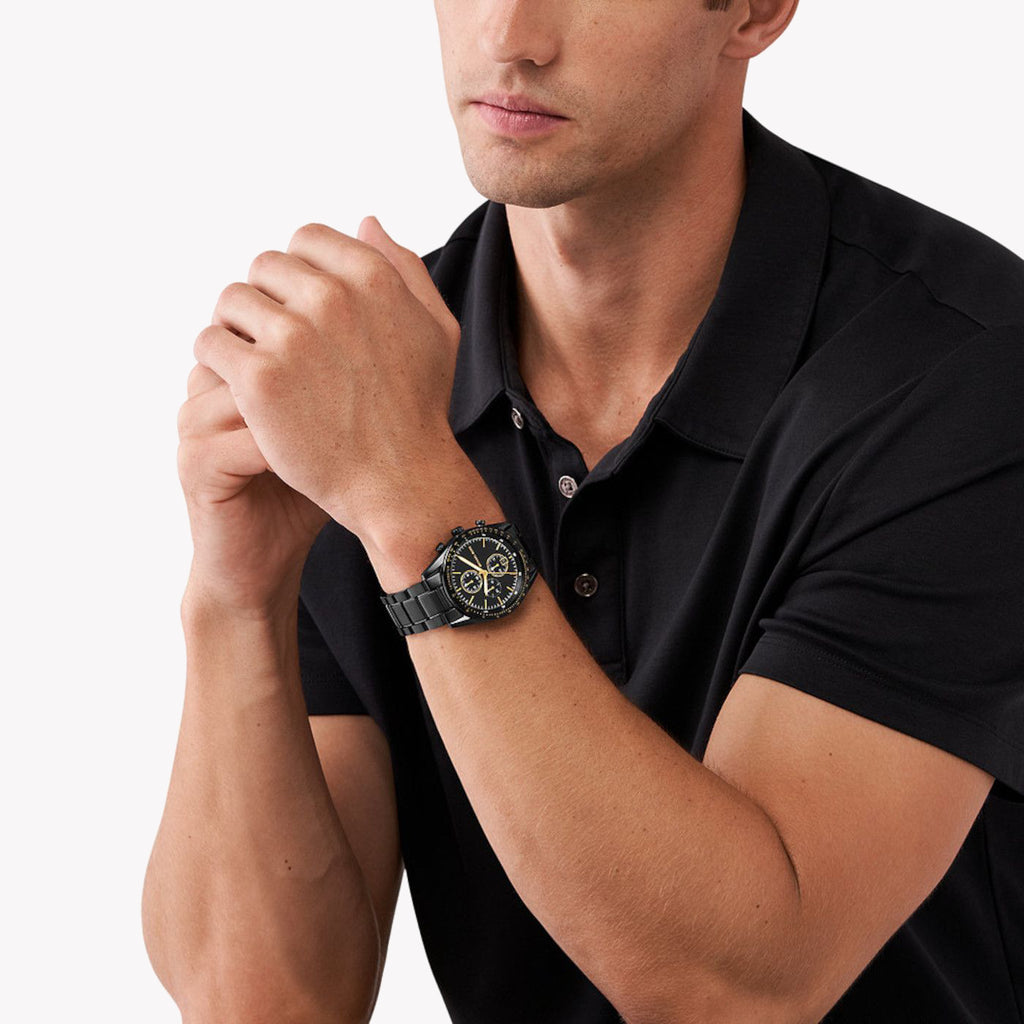 MICHAEL KORS MK9113 BOLD BLACK ELEGANCE - MEN'S STAINLESS STEEL WATCH-i-Watch-4