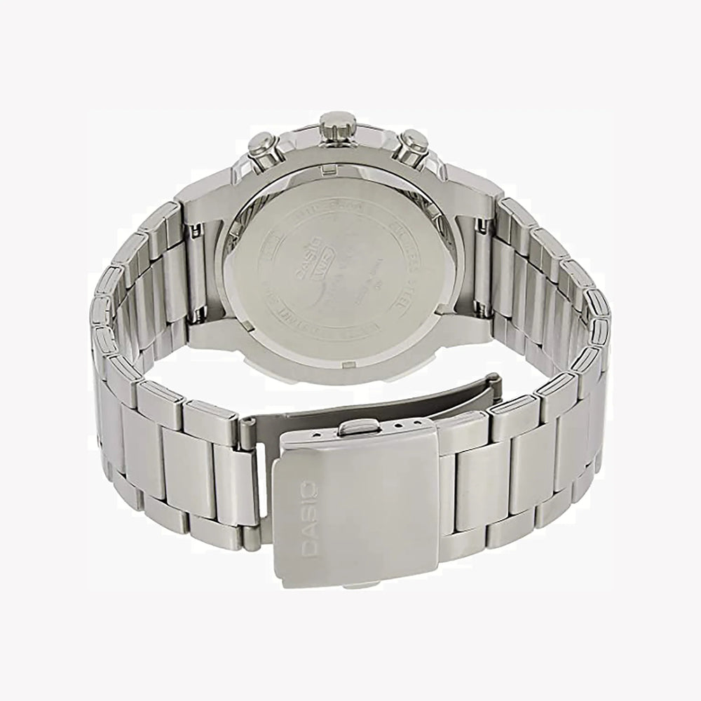 Casio Mtp-E500d-7avdf - Sporty Elegance Men’S Watch With Sleek Silver Band And White Dial by i-watch