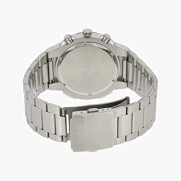 Casio Mtp-E500d-7avdf - Sporty Elegance Men’S Watch With Sleek Silver Band And White Dial by i-watch