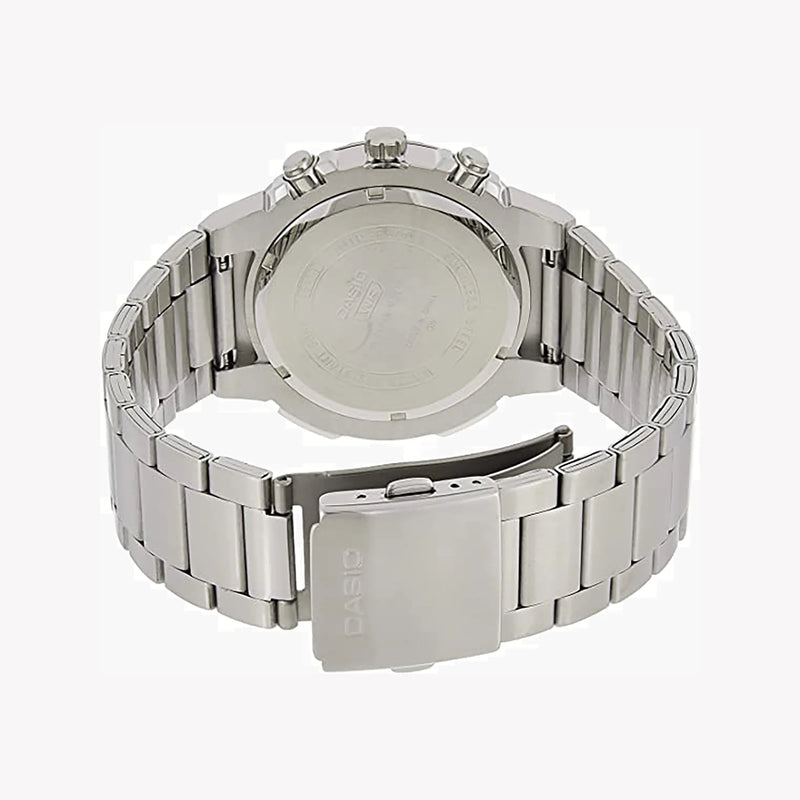 Casio Mtp-E500d-7avdf - Sporty Elegance Men’S Watch With Sleek Silver Band And White Dial by i-watch