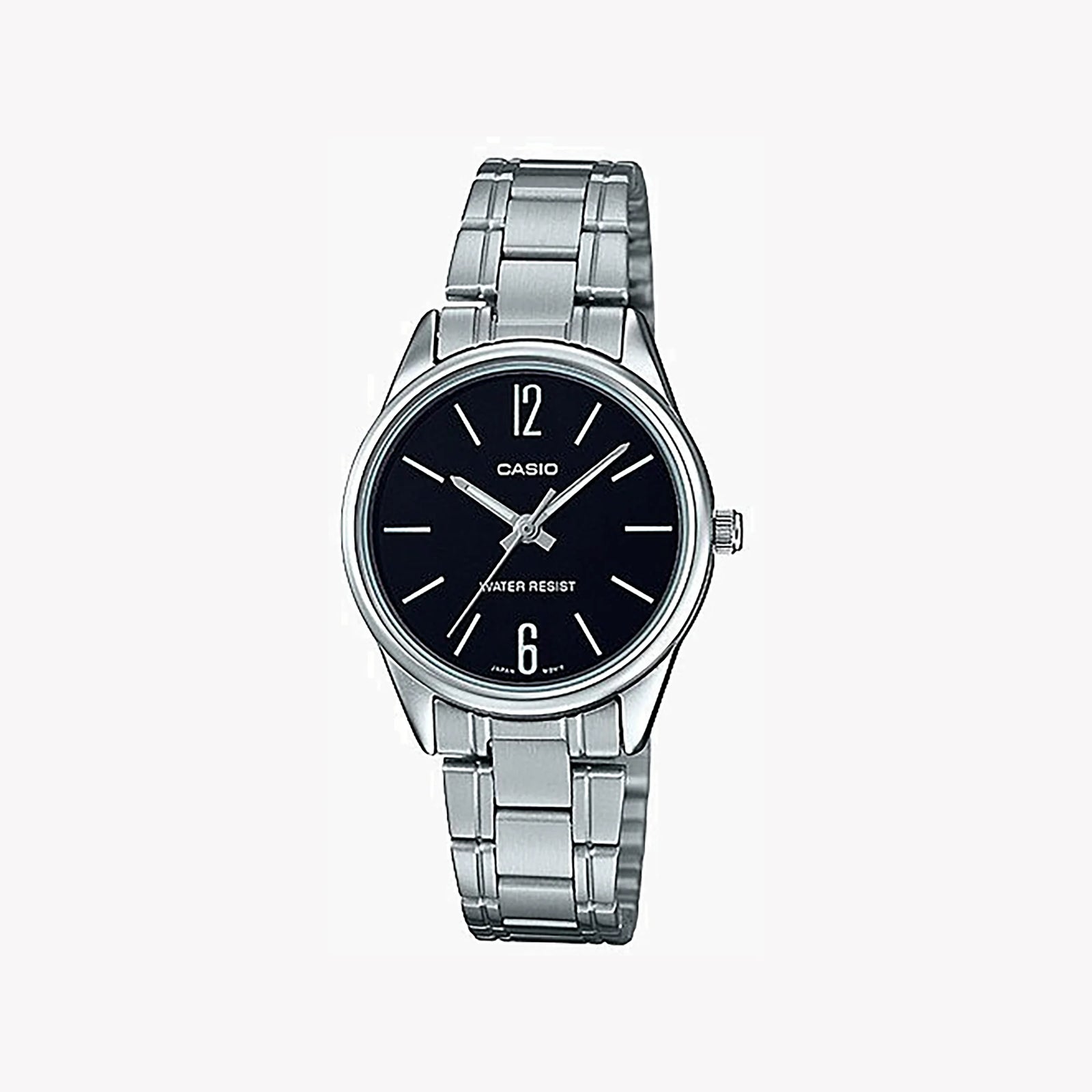 Casio Women's Stainless Steel Watch, Black Dial | Ltp-V005d-1budf by i-watch