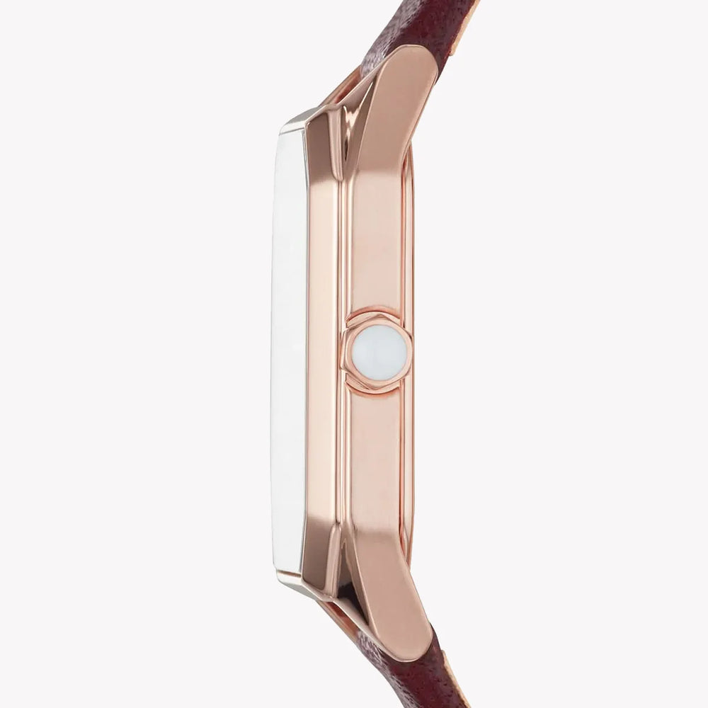 Emporio Armani Women's Rose Gold Watch, White Dial | Ar80028 by i-watch