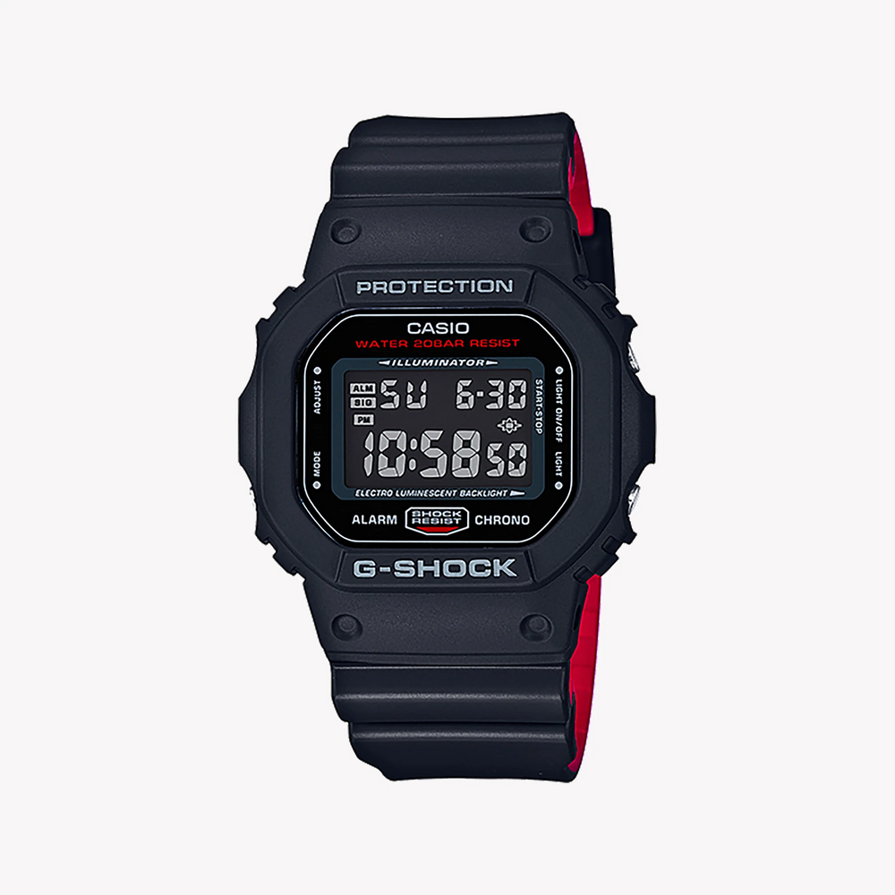 G-Shock Men's Black Resin Watch, Shock & Water Resistant | Dw-5600hr-1dr by i-watch