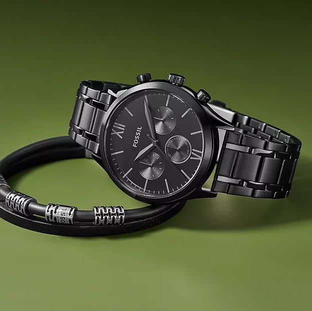 Fossil Men's Silver Stainless Steel Watch, Silver Dial | Bq2365 by i-watch