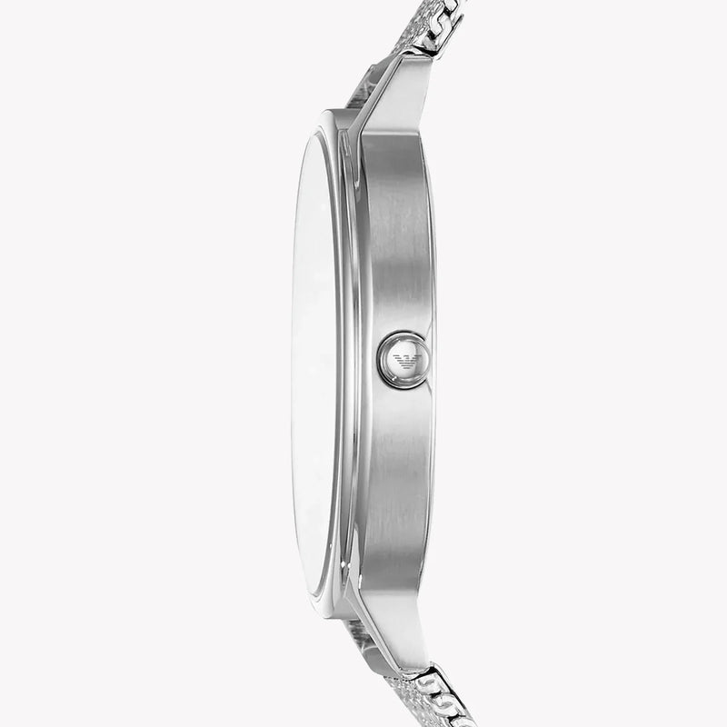 Emporio Armani Women's Silver Watch, White Dial | Ar11128 by i-watch