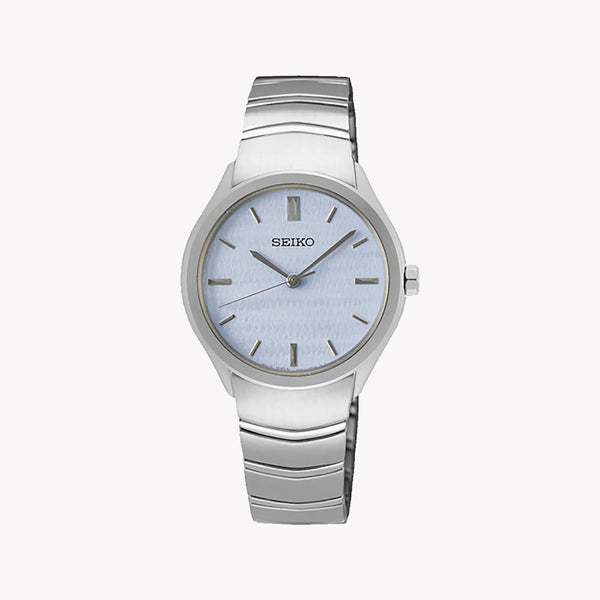 Seiko Women's Silver Stainless Steel, Blue Dial | Sur549p1 by i-watch