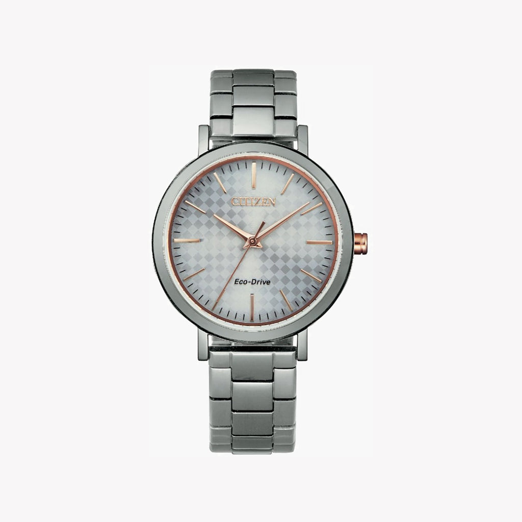 CITIZEN EM0766-50A CHIC PRECISION - ELEGANT ECO-DRIVE WOMEN'S WATCH with Sleek Silver Design & Water Resistance