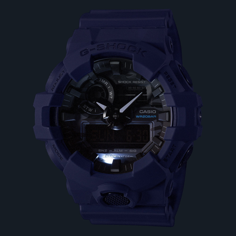 Casio G-Shock Ga-700ca-2adr Blue Camo - Men's Bold Adventure Timepiece by i-watch