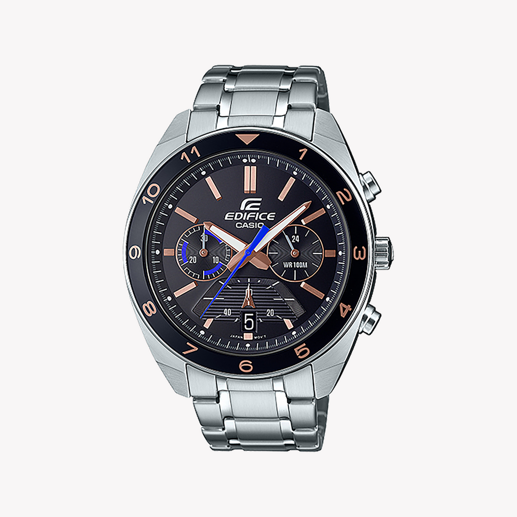 CASIO EDIFICE EFV-590D-1AVUDF - BOLD ADVENTURES MEN'S WATCH WITH STYLISH BLACK DIAL