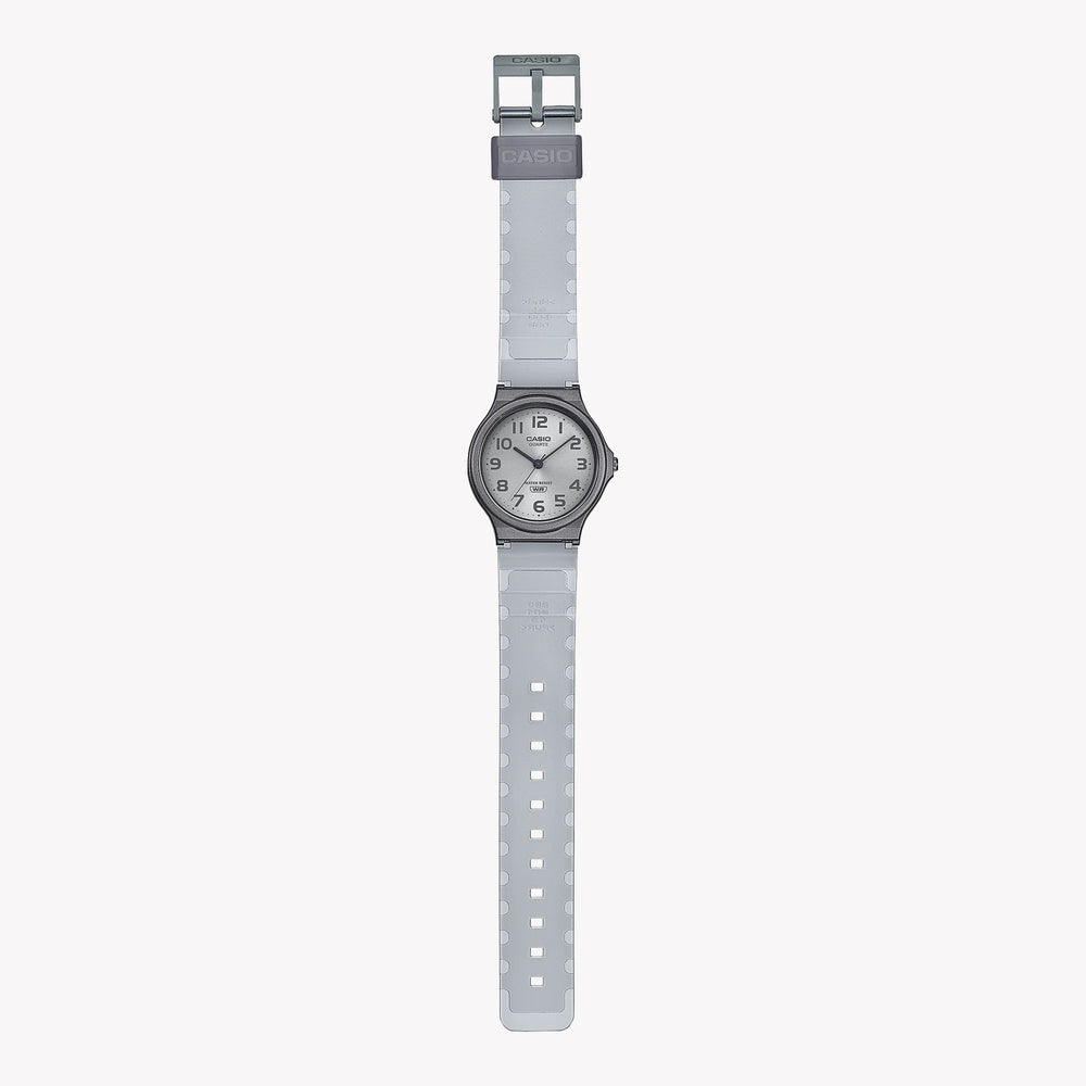 Casio Men's Gray Resin Watch, White Dial | Mq-24s-8bdf by i-watch