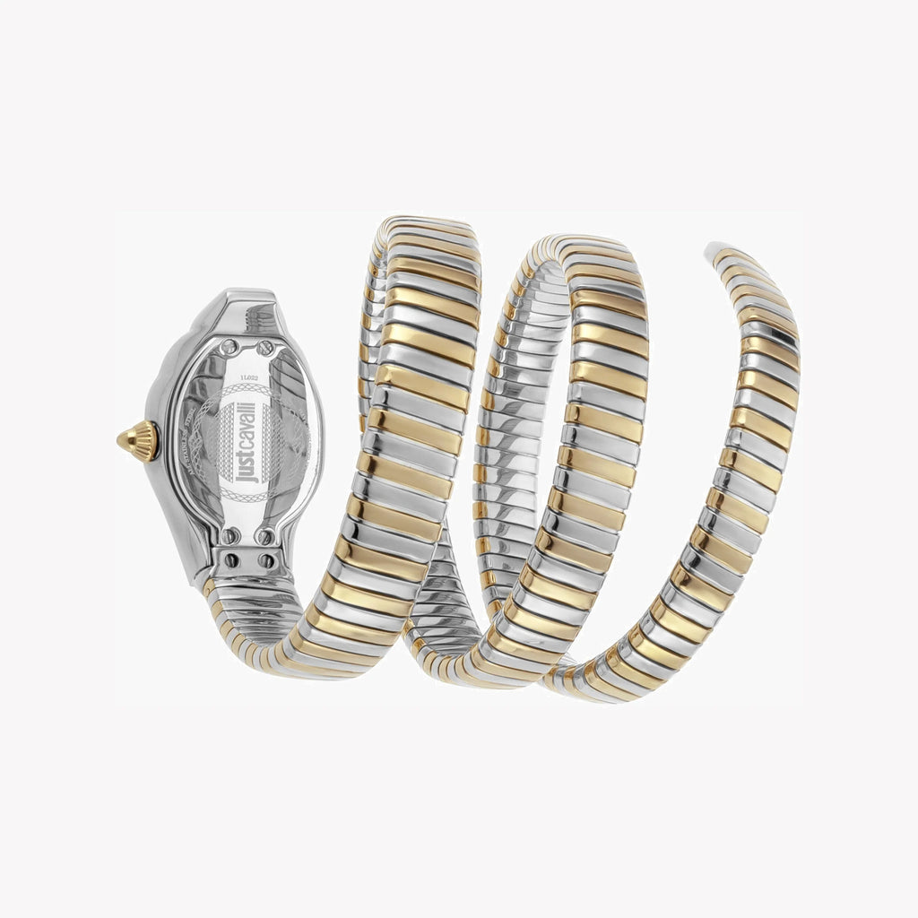 JUST CAVALLI Women's Watch with Silver Stainless Steel Case and Silver & Gold Stainless Steel Band-i-Watch-3