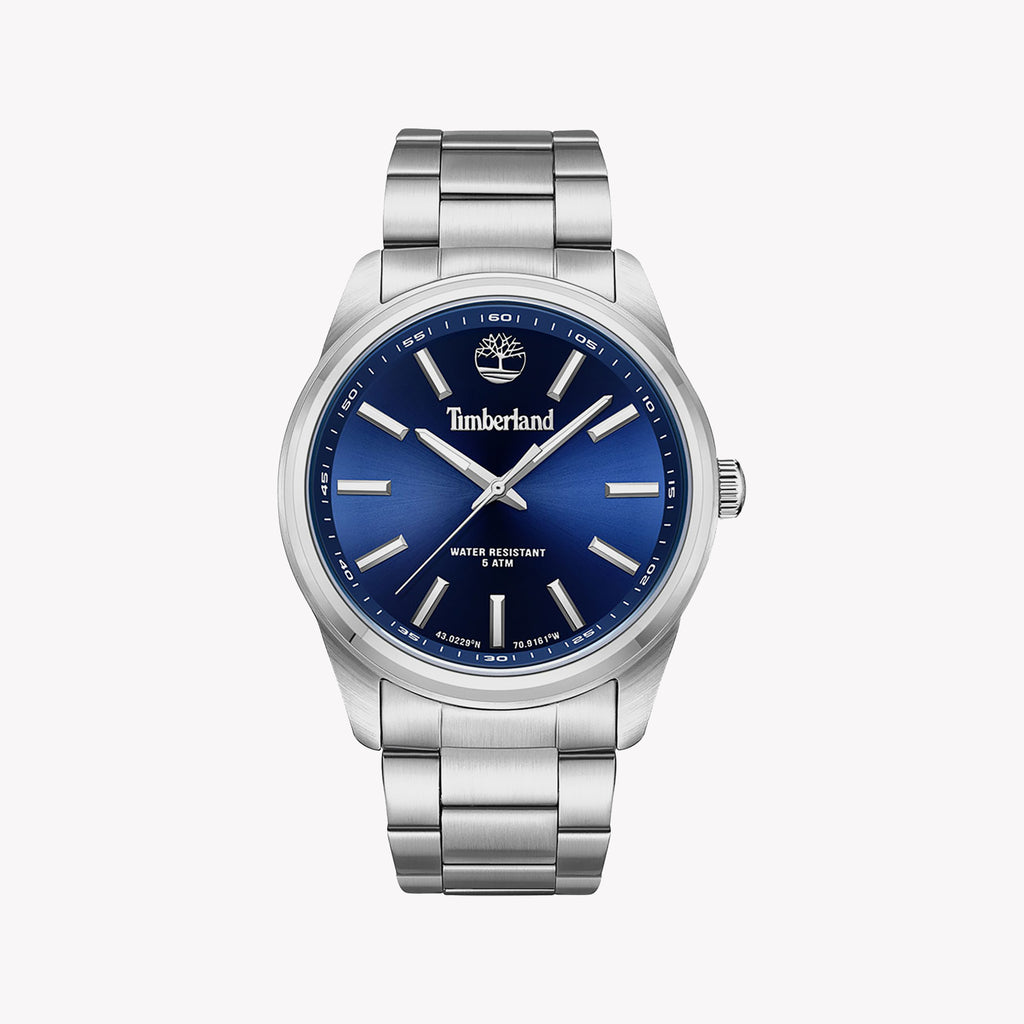 TIMBERLAND TDWGG2132301 RUGGED ELEGANCE - MEN'S STAINLESS STEEL WATCH WITH BLUE DIAL