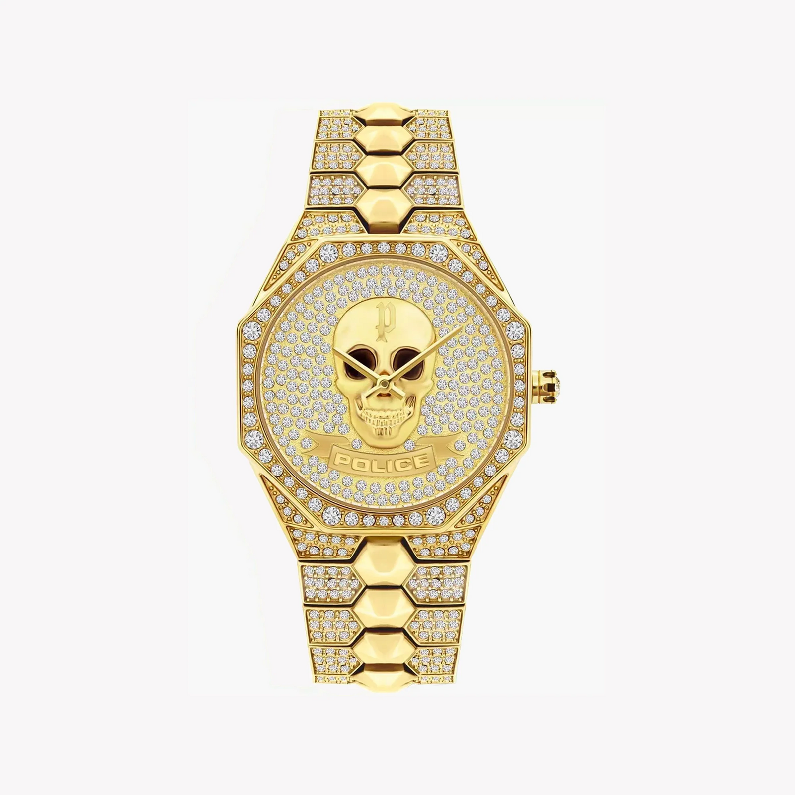 Police Women's Gold Stainless Steel Watch, White Dial | Pl-16027bsg_22m by i-watch