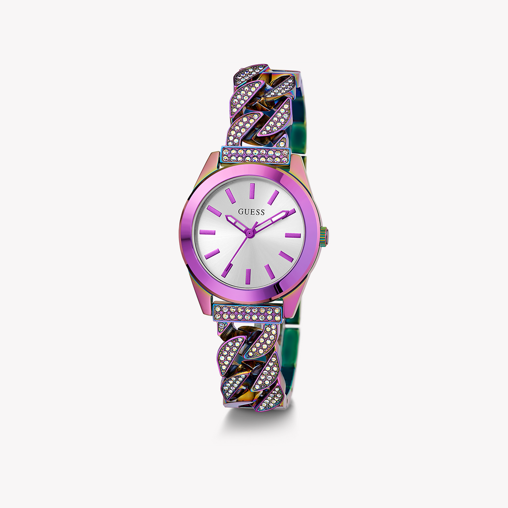 GUESS GW0546L3 - VIBRANT CHARM WOMEN'S TIMEPIECE WITH PINK STAINLESS STEEL & MULTICOLOR BAND-i-Watch-4