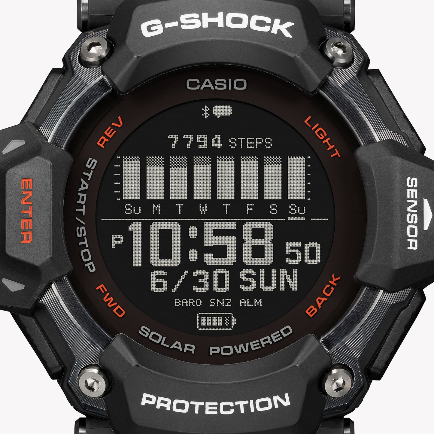 CASIO G-SHOCK GBD-H2000-1A G-SQUAD - Heart Rate Monitor Men's Watch