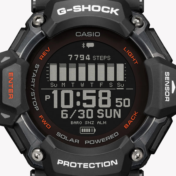 Casio Men's Black Resin Watch, Digital Display | Gbd-H2000-1aer by i-watch