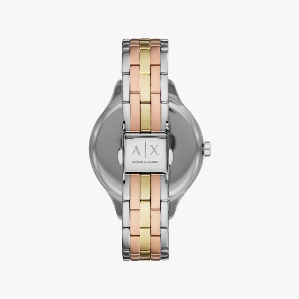 A|X Armani Exchange Women's Silver/Gold Watch, Silver Dial | Ax5615 by i-watch