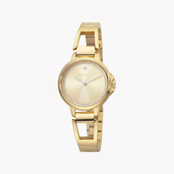Esprit Women's Gold Stainless Steel Watch, Champagne Dial | Es1l098m0045 by i-watch