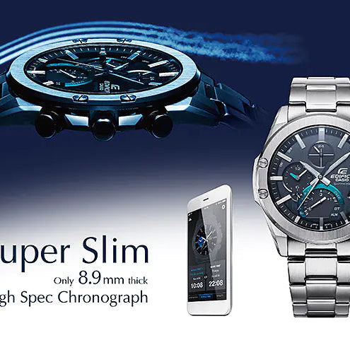 CASIO EDIFICE EQB-1000D-1ADR – Robuste, elegante Herren-Smartwatch mit Bluetooth und Wasserbeständigkeit