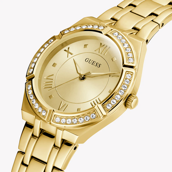 Guess Women's Gold Stainless Steel Watch, Champagne Dial | Gw0033l2 by i-watch