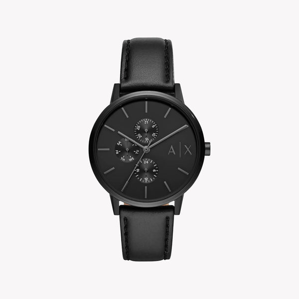 Armani Exchange Men's Black Watch, Leather Band | Ax2719 by i-watch