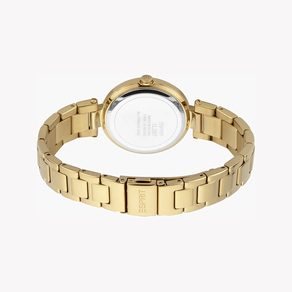 ESPRIT Women's Watch with Gold Stainless Steel Case and Gold Stainless Steel Band-i-Watch-3