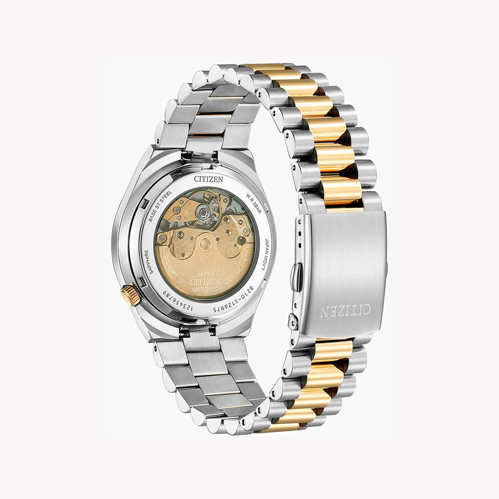 CITIZEN NJ0154-80H AUTOMATIC - ELEGANT TIMEPIECE FOR MODERN MEN IN SILVER & ROSE GOLD-i-Watch-3