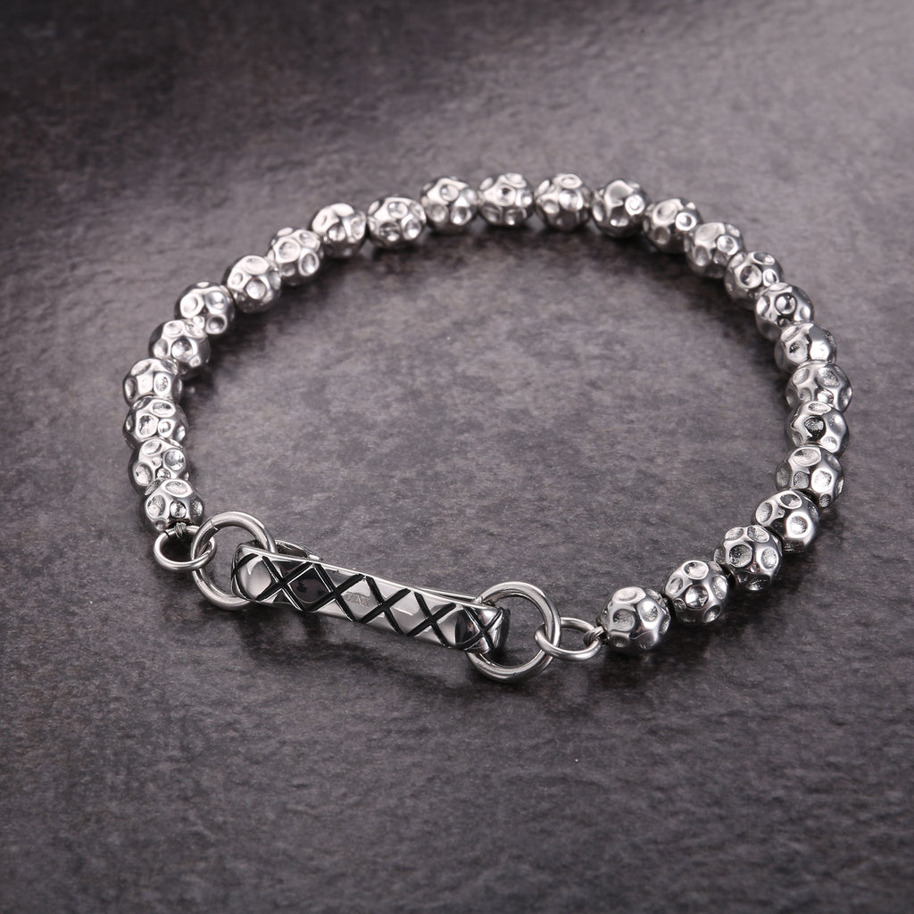 Zink Men's Silver Stainless Steel Bracelet | Zjbc0395