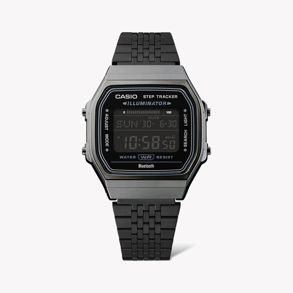 Casio Men's Black Resin Watch, Metal Band | Abl-100wegg-1bef by i-watch