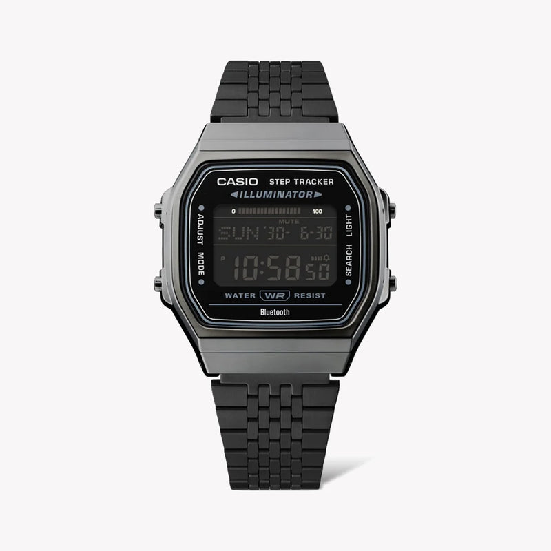 Casio Men's Black Resin Watch, Metal Band | Abl-100wegg-1bef by i-watch