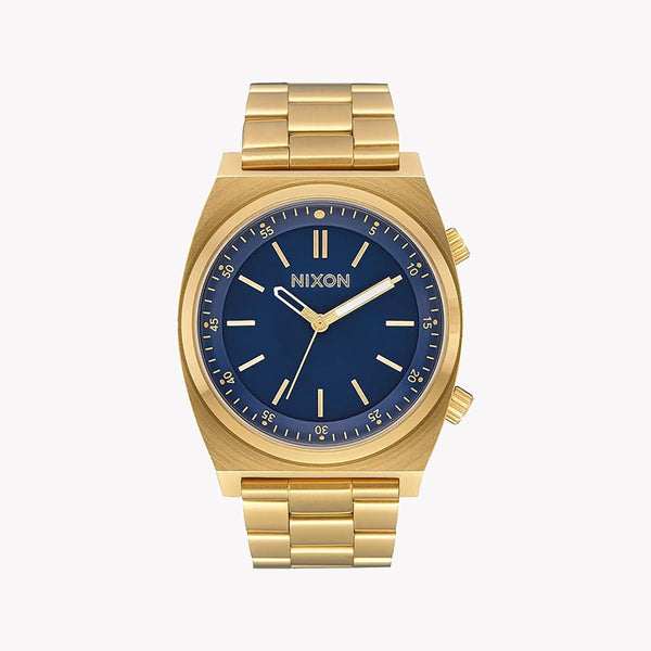 Nixon Men's Gold Stainless Steel Watch, Blue Dial | A1176-2347 by i-watch