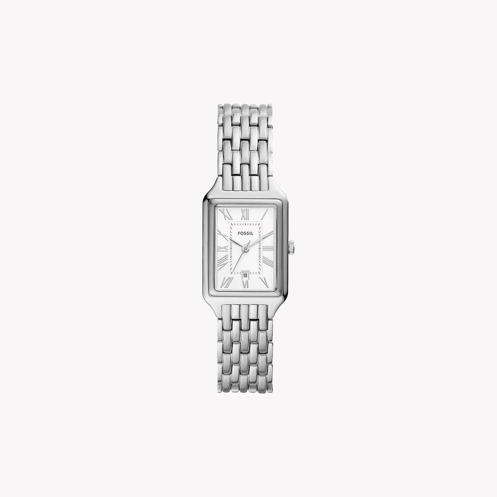 FOSSIL ES5221 TIMELESS ELEGANCE - Women's Silver Stainless Steel Watch with Classic Design & Date Function