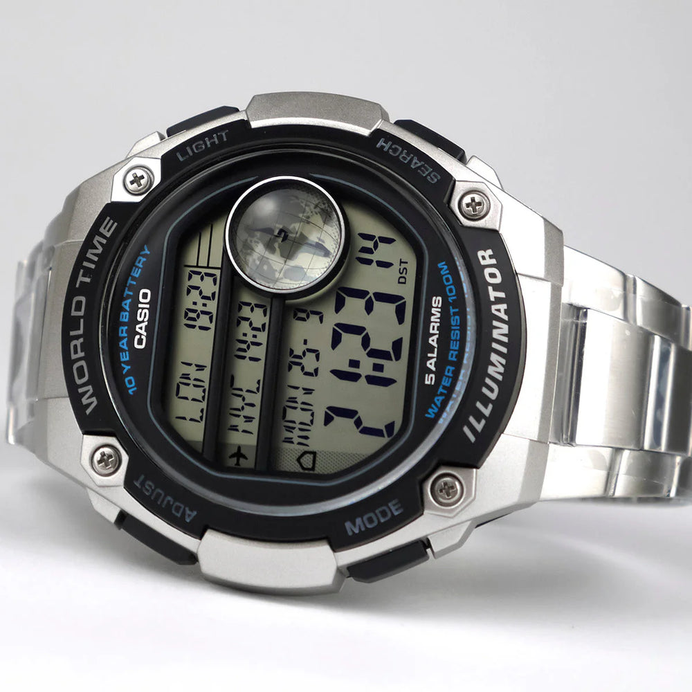 Casio Ae-3000wd-1avdf Men's Time Master - Sporty Elegance With Global Time Tracking by i-watch