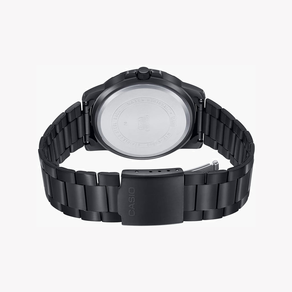 CASIO MTP-VD300B-1E BOLD PERFORMANCE - MEN'S SPORTY STAINLESS STEEL WATCH WITH BLACK DIAL-i-Watch-2