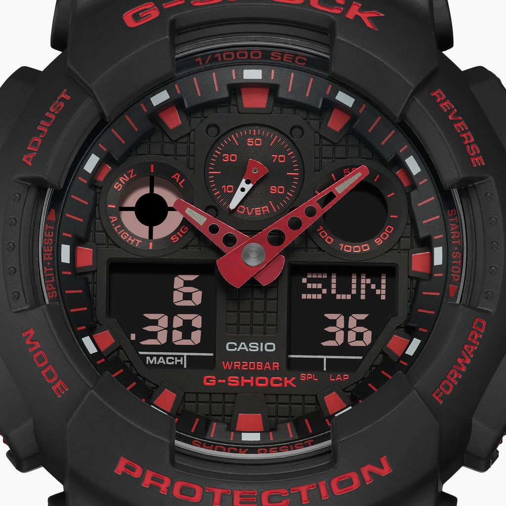CASIO G-SHOCK GA-100BNR-1ADR – ADVENTURER'S PRIDE HERRENUHR MIT AUFFÄLLIGER SCHWARZER ÄSTHETIK