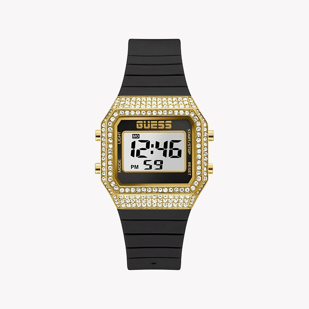 GUESS GW0430L2 - BOLD ALLURE DIGITAL WATCH FOR THE MODERN WOMAN IN RADIANT GOLD & BLACK