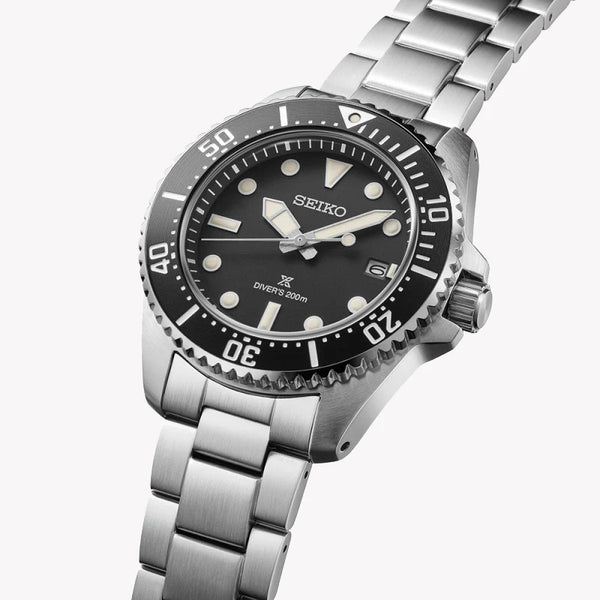 Seiko Men's Silver Stainless Steel, Black Dial | Sne597p1 by i-watch