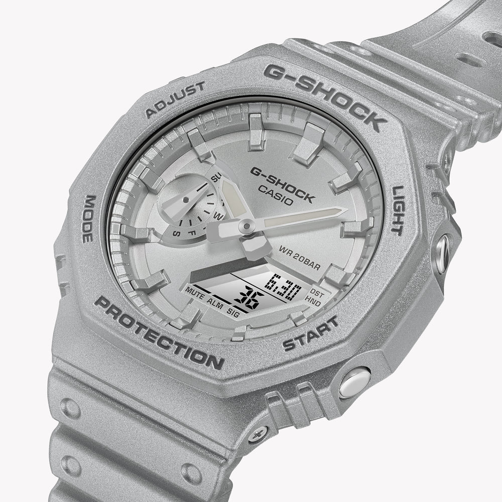 Casio G-Shock Men's Silver Carbon/Resin Watch | Ga-2100ff-8aer by i-watch
